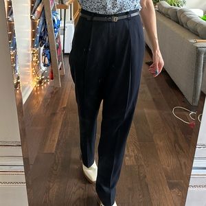 089: vintage size 10, navy blue size zippered trousers